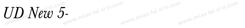 UD New 5字体转换
